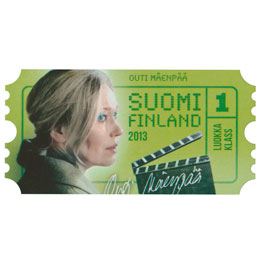 Suomen näyttelijäliitto 100 vuotta - Outi Mäenpää  postimerkki 1 luokka