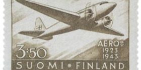 AERO 20 vuotta ruskea postimerkki 3