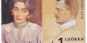 Ainola - Aino ja Jean Sibelius  postimerkki 1 luokka