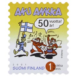 Aku Ankka - Aku Ankka ja kumppanit n:o 11b/1952  postimerkki 1 luokka