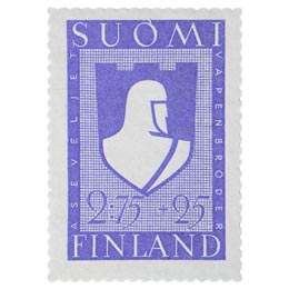 Aseveli sininen postimerkki 2