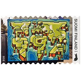 EGS - Pietari 2014  postimerkki kotimaa ikimerkki