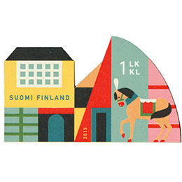 Eläinten kaupunki - Hevonen  postimerkki 1 luokka