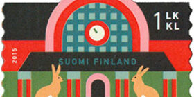 Eläinten kaupunki - Jänikset postimerkki 1 luokka