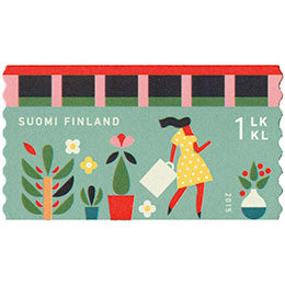 Eläinten kaupunki - Nainen  postimerkki 1 luokka