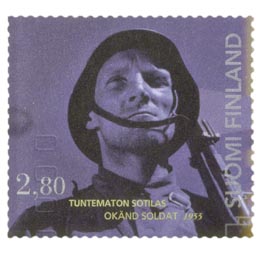 Elokuva 100 vuotta - Tuntematon sotilas  postimerkki 2