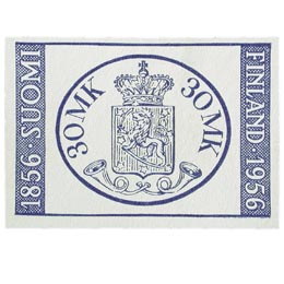 Finlandia 56 -postimerkkinäyttely sininen postimerkki 30 markka
