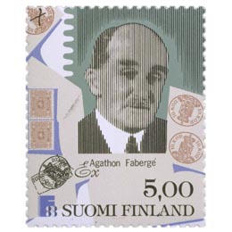 Finlandia 88 - Agathon Fabergé  postimerkki 5