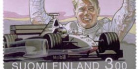Formula 1 -maailmanmestari Mika Häkkinen  postimerkki 3 markka