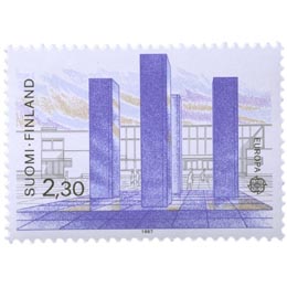 Helsingin Itäkeskuksen Stoa -pylväät  postimerkki 2