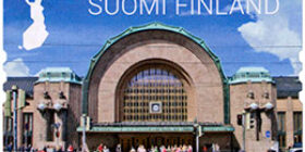 Helsingin rautatieasema 100 vuotta - Pääsisäänkäynti  postimerkki kotimaa ikimerkki