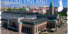 Helsingin rautatieasema 100 vuotta postimerkki kotimaa ikimerkki