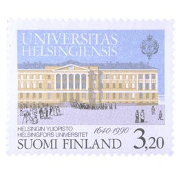 Helsingin yliopisto 350 vuotta  postimerkki 3