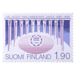 IPU 100 vuotta  postimerkki 1
