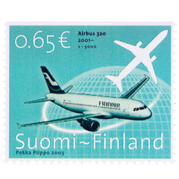 Ilmailu - Airbus 320  postimerkki 0