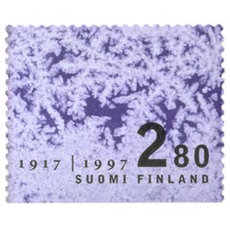 Itsenäinen Suomi 80 vuotta - talvi  postimerkki 2