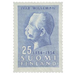 Ivar Wilskmanin syntymästä 100 vuotta vaaleansininen postimerkki 25 markka