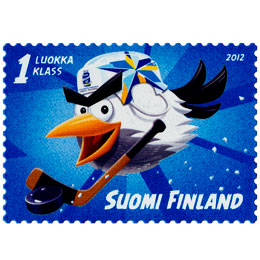Jääkiekon MM-kisat 2012  postimerkki 1 luokka