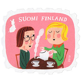 Jaettu ilo - Kahvihetki postimerkki kotimaa ikimerkki