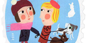 Jaettu ilo - Koiranulkoiluttajat postimerkki kotimaa ikimerkki