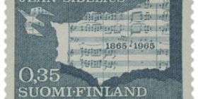 Jean Sibeliuksen syntymästä 100 vuotta vihreä postimerkki 0