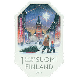 Joulukatu  postimerkki 1 luokka