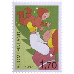 Joulupukin muori  postimerkki 1