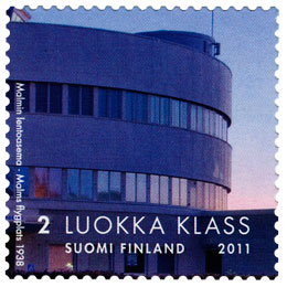 Kaksi vuosisataa valtion rakentamista - Malmin lentoasema  postimerkki 2 luokka