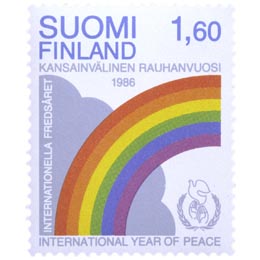Kansainvälinen rauhanvuosi  postimerkki 1