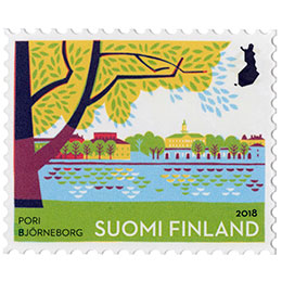 Kaupunkipuistoja II - Pori  postimerkki kotimaa ikimerkki