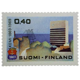 Kemi 100 vuotta  postimerkki 0