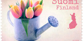 Kerro kukkasin - Tulppaanikimppu  postimerkki kotimaa ikimerkki