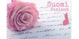 Kerro kukkasin - Vaaleanpunainen ruusu  postimerkki kotimaa ikimerkki