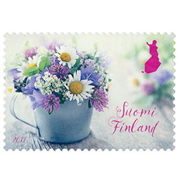 Kesäkukkia  postimerkki kotimaa ikimerkki