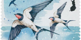 Kevätlorulinnut - Haarapääsky  postimerkki kotimaa ikimerkki