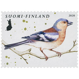 Kevätlorulinnut - Peippo  postimerkki kotimaa ikimerkki