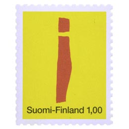 Kirjaimet - I  postimerkki 1 markka