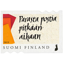 Kirje koskettaa - Parasta postia  postimerkki kotimaa ikimerkki