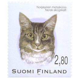 Kissoja - norjalainen metsäkissa  postimerkki 2