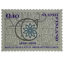 Kouluhallitus 100 vuotta  postimerkki 0
