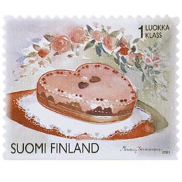 Kukkia - Kakku  postimerkki 1 luokka
