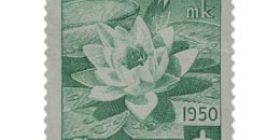 Kukkia - Lumme vihreä postimerkki 5 markka