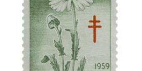 Kukkia - Päivänkakkara vihreä / punainen postimerkki 10 markka