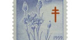 Kukkia - Ruiskaunokki sininen / punainen postimerkki 30 markka