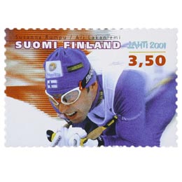 Lahti 2001 - Hiihtäjä Mika Myllylä  postimerkki 3
