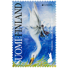 Laulujoutsen  postimerkki kotimaa ikimerkki