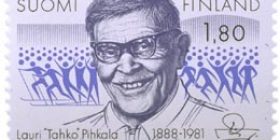Lauri "Tahko" Pihkalan syntymästä 100 vuotta  postimerkki 1