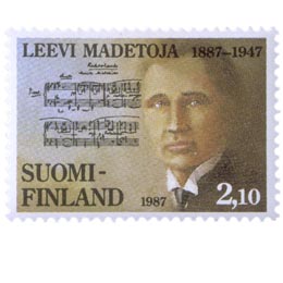 Leevi Madetojan syntymästä 100 vuotta  postimerkki 2