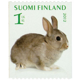 Lemmikkejä - Kääpiöjänis  postimerkki 1 luokka