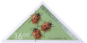 Leppäkerttuja  postimerkki 16 markka